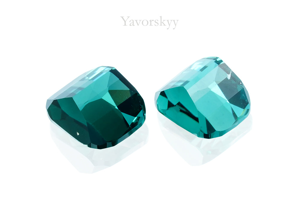 Green Tourmaline 0.97 ct / 2 pcs