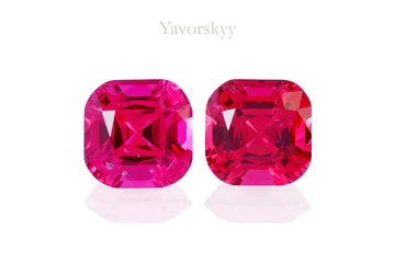 Red Spinel 1.02 ct / 2 pcs