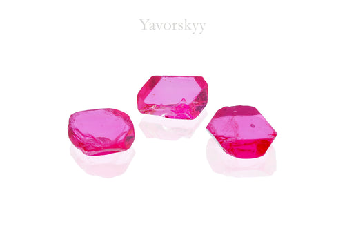 Red Spinel Crystal (Mansin, Jedi) 1.07 ct / 3 pcs