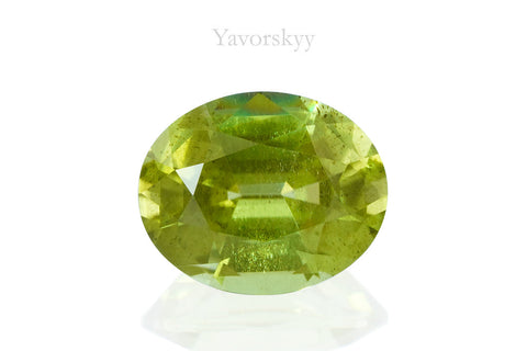 Front view image of peridot 1.16 carats