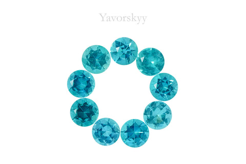 Lagoon Tourmaline 1.24 cts / 9 pcs