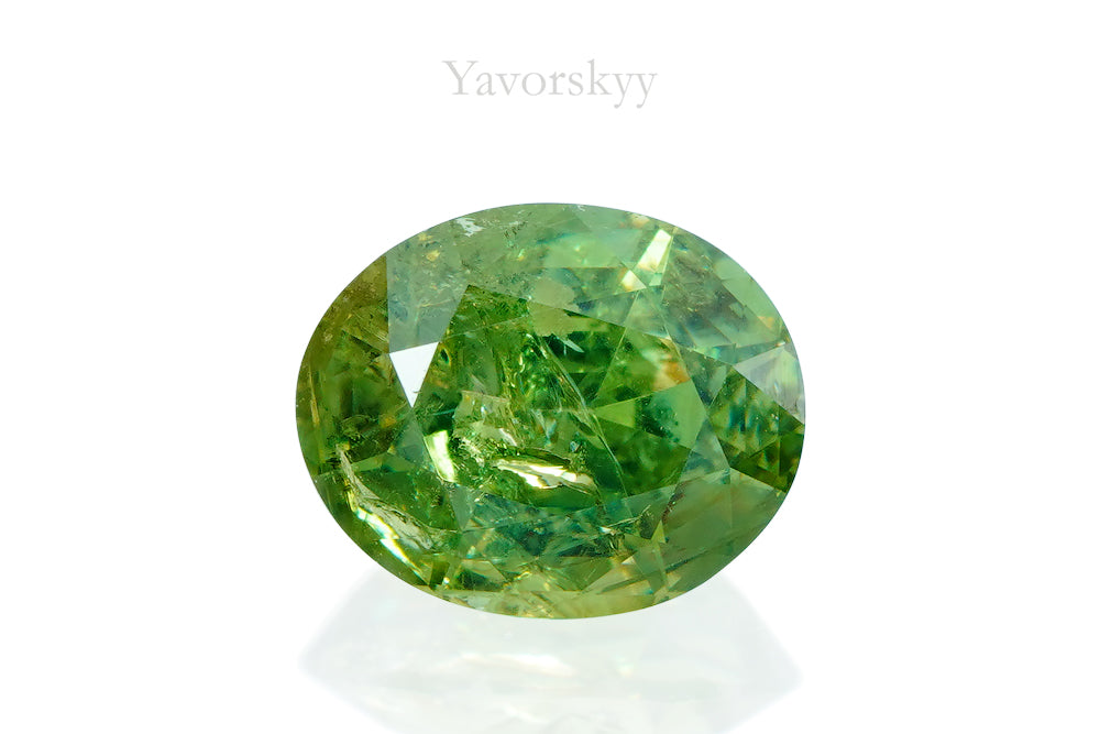 A images of demantoid 1.3 cts front view