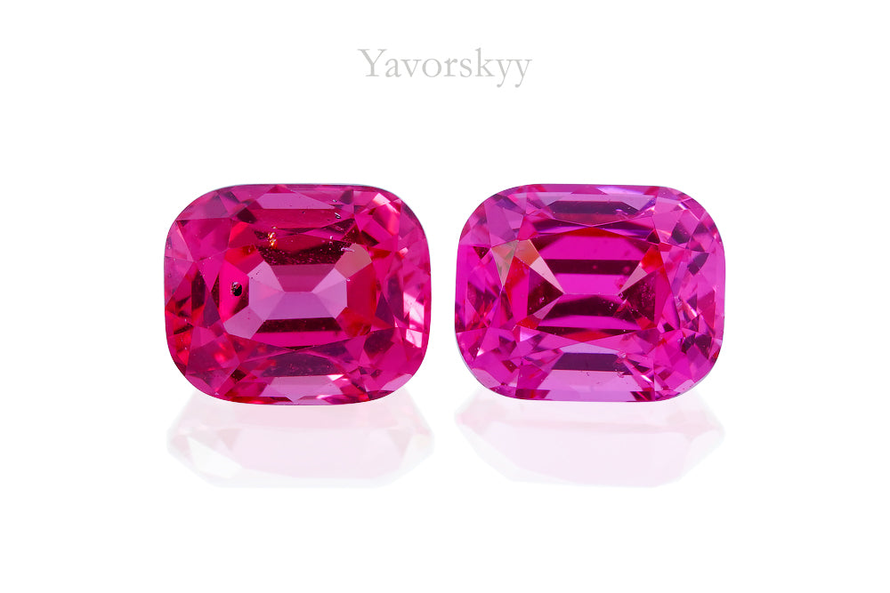 Neon Pink Spinel 1.35 ct / 2 pcs