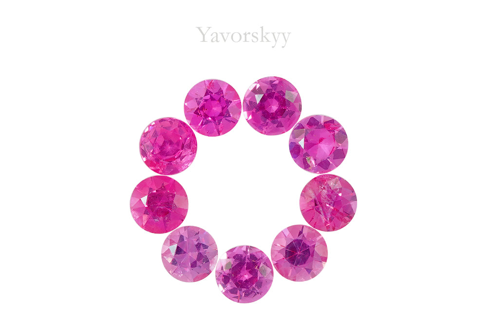 Pink Spinel 1.38 cts / 9 pcs
