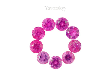 Pink Spinel 1.38 cts / 9 pcs