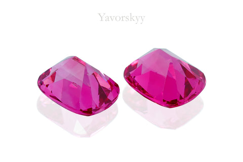 Pinkish-red Spinel Mansin (Mogok) 1.46 cts / 2 pcs