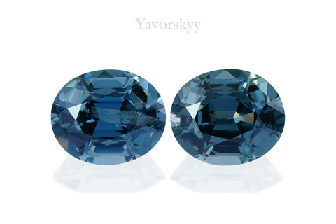 Greyish-Blue Spinel 1.53 cts / 2 pcs