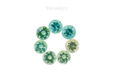Mint Tourmaline 1.59 cts / 7 pcs