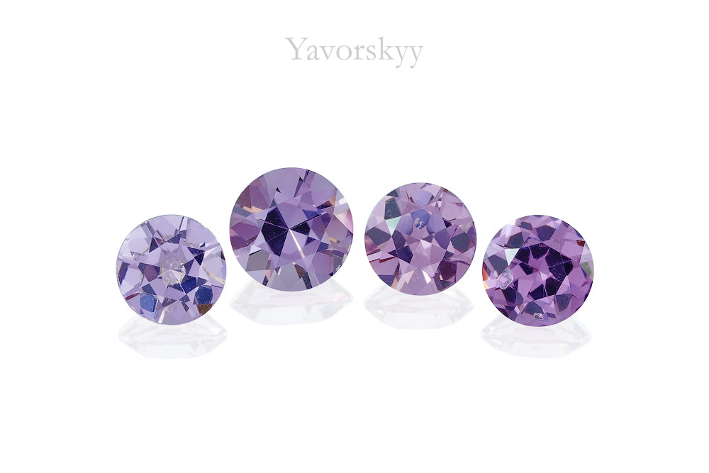 Lavender Spinel 1.74 cts / 4 pcs