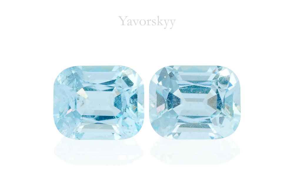 Cushion cut aquamarine stone 1.82 carats