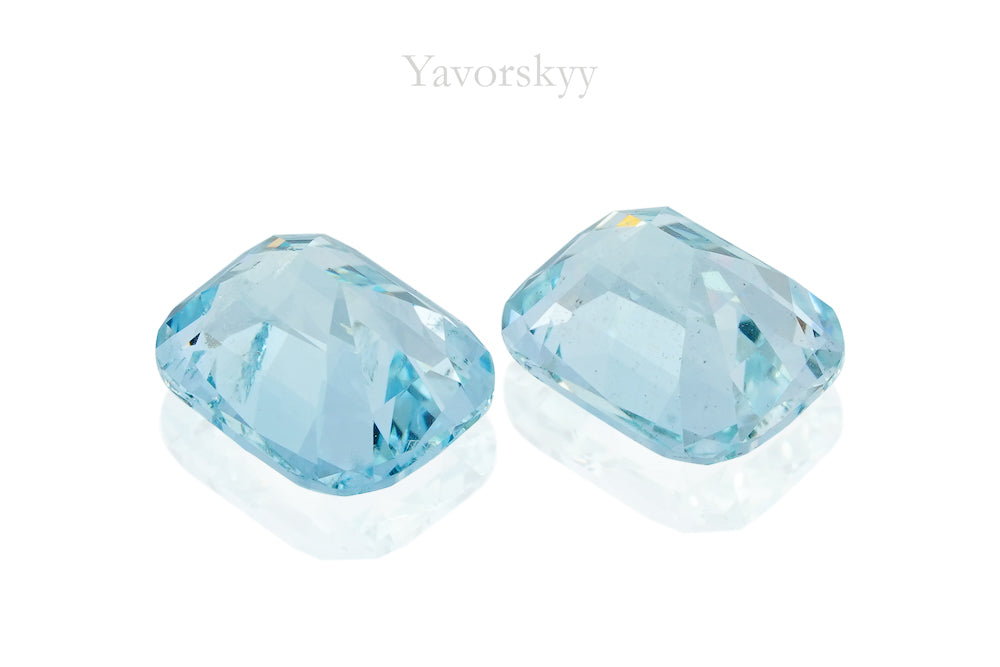 Natural  aquamarine 1.82 carats pair