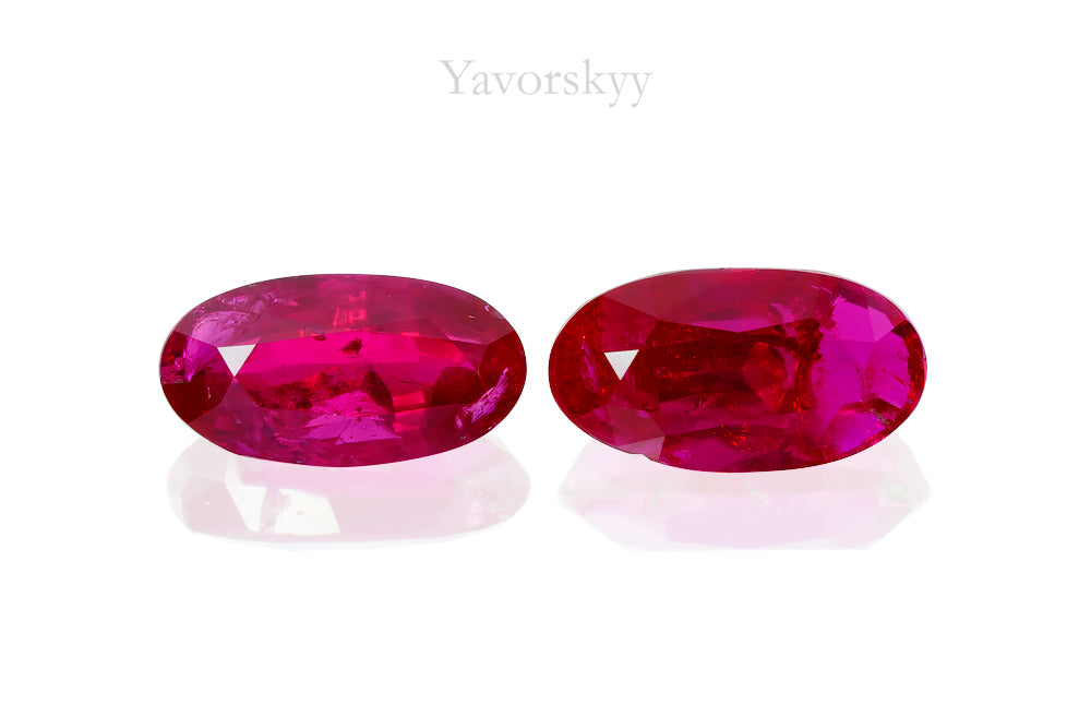 Ruby NH Burma 1.87 cts / 2 pcs