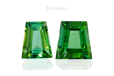 Green Tourmaline 1.97 cts / 2 pcs