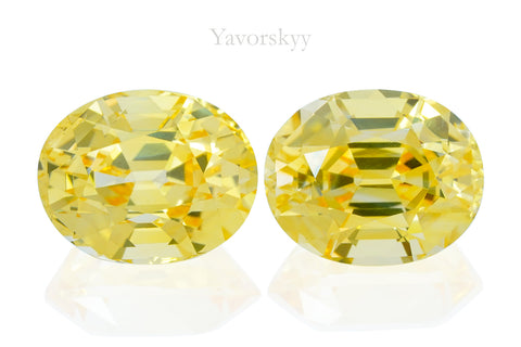 Yellow Sapphire No Heat 14.32 cts / 2 pcs
