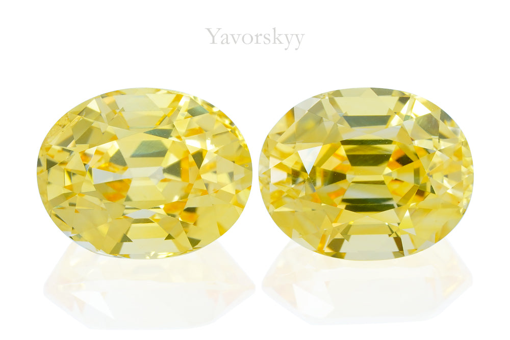 Yellow Sapphire No Heat 14.32 cts / 2 pcs