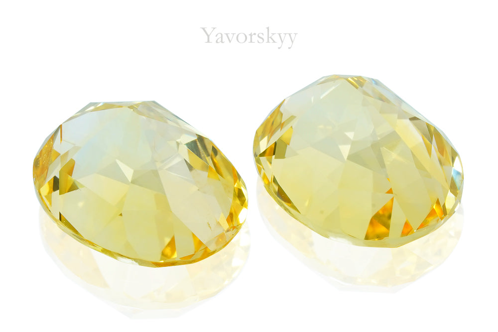 Yellow Sapphire No Heat 14.32 cts / 2 pcs