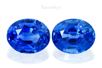 Tears of Heaven Blue Sapphire No Heat Sri Lanka 14.61 cts / 2 pcs