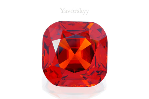 Picture of orange shape spessartite 14.64 cts top view