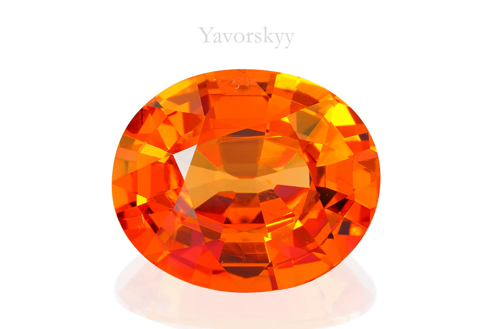 Orange Garnet Crystal 1 Faceted Garnet Stone OVAL Spessartine Garnet, Burnt  Orange fujian China Crystal Natural XXS 