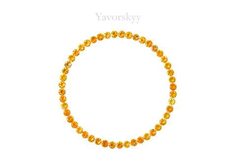 Mandarin Garnet 2.05 cts / 48 pcs
