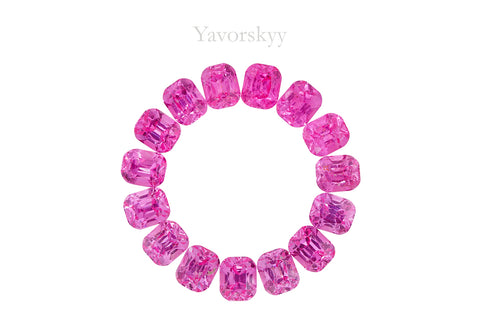 Vivid Pink Spinel 2.11 cts / 15 pcs