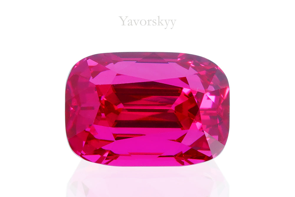 Cushion red spinel 2.16 cts top view photo