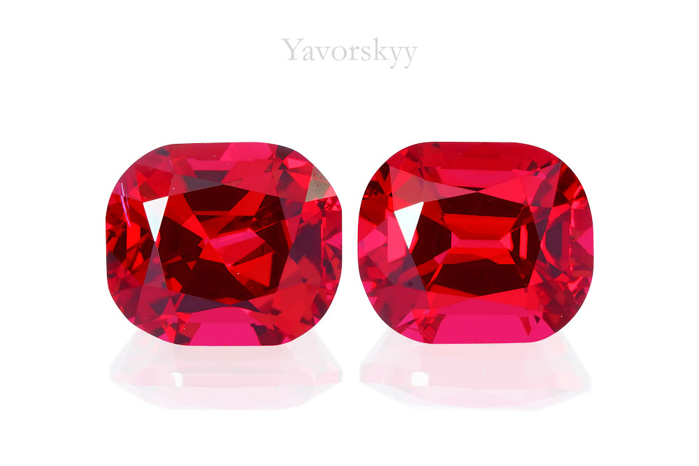 Red Spinel Burma 2.20 cts / 2 pcs