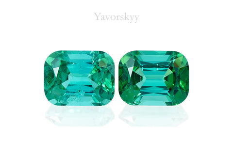Green Tourmaline 2.22 cts / 2 pcs