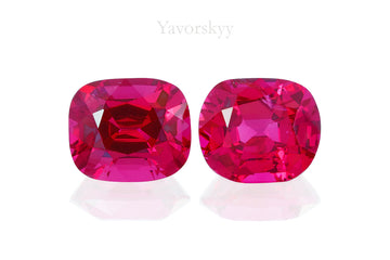 Vivid Red Spinel 2.26 cts / 2 pcs