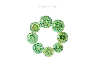 Demantoid 2.72 cts / 8 pcs