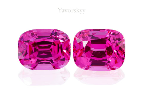 Vivid Pink Spinel 2.75 cts / 2 pcs