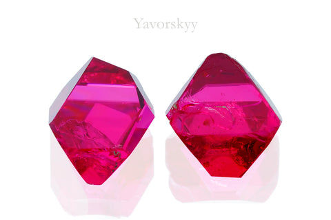 Crystal Red Spinel Burma 3.08 cts / 2 pcs
