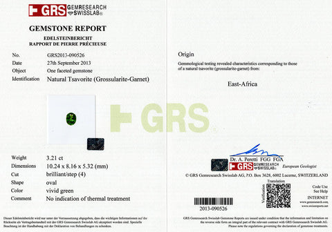 Tsavorite 6.23 cts / 2 pcs