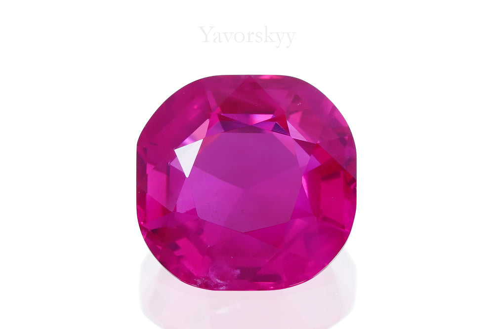 Photo of ruby3.3 carats cushion shape