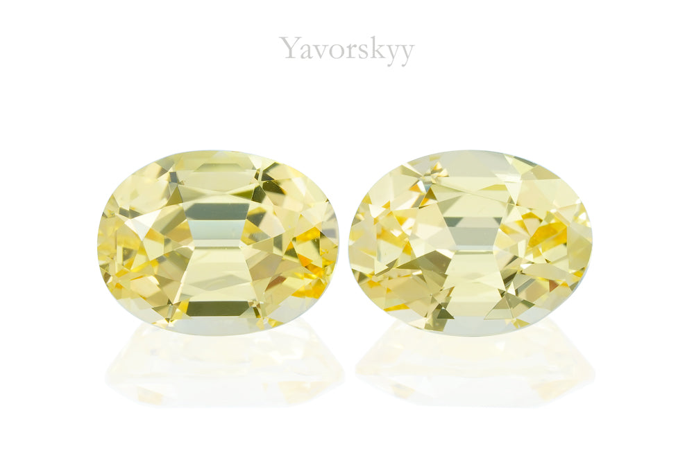 Yellow Sapphire No Heat 3.33 cts / 2 pcs