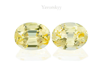 Yellow Sapphire No Heat 3.33 cts / 2 pcs