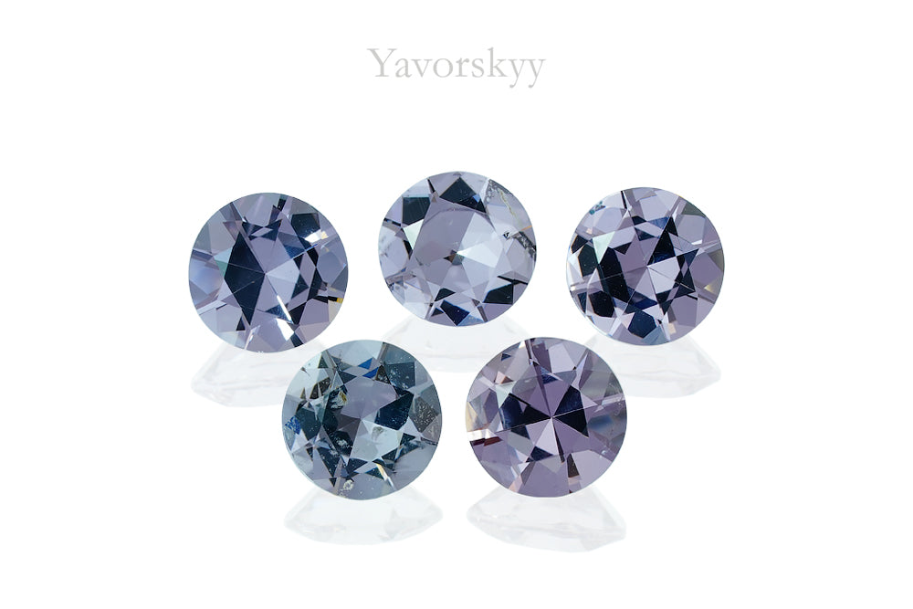 Grey Spinel 3.38 cts / 5 pcs