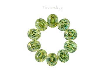 Demantoid 3.82 cts / 10 pcs