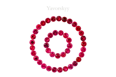 Red Spinel 4.90 ct / 19 pcs