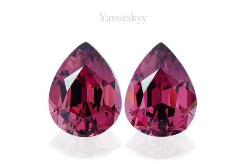Rhodolite 3.95 cts / 2 pcs