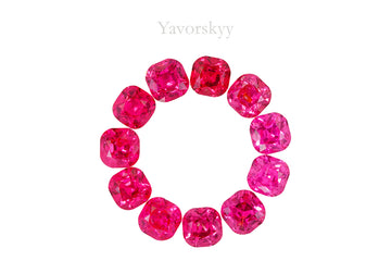 Pinkish-red Spinel 4.23 ct / 11 pcs
