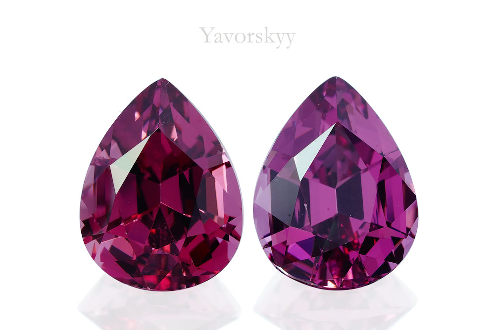 Rhodolite 4.39 cts / 2 pcs