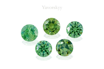 Demantoid 4.50 cts / 5 pcs