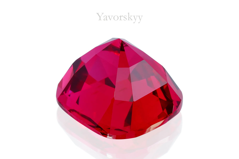 Cushion red spinel