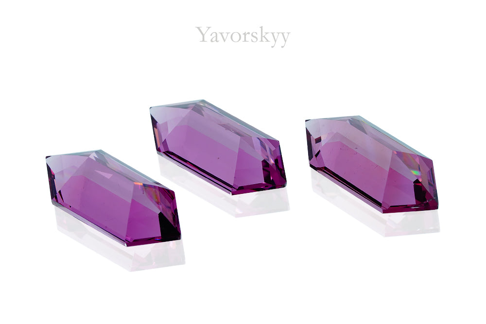 Rhodolite 4.89 cts / 3 pcs