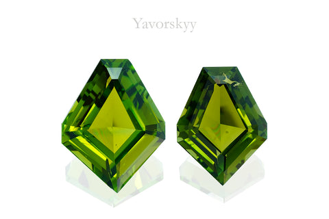 Green Tourmaline 0.16 ct/ 2 pcs