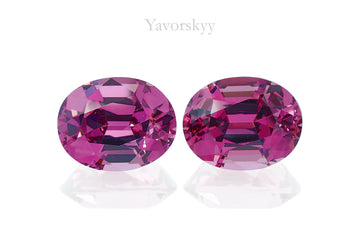 Rhodolite 5.23 cts / 2 pcs