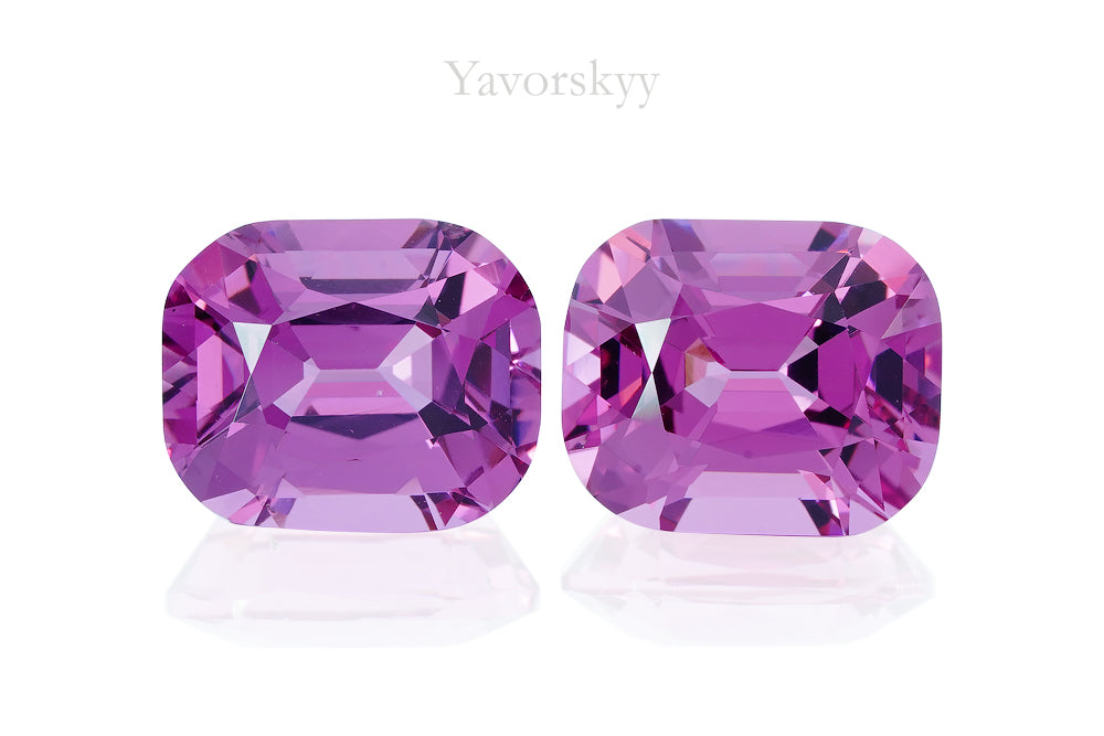 5.52 cts purple spinel cushion shape front view picture