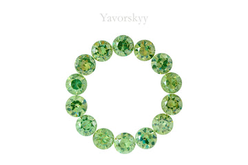 Demantoid 5.76 cts / 14 pcs