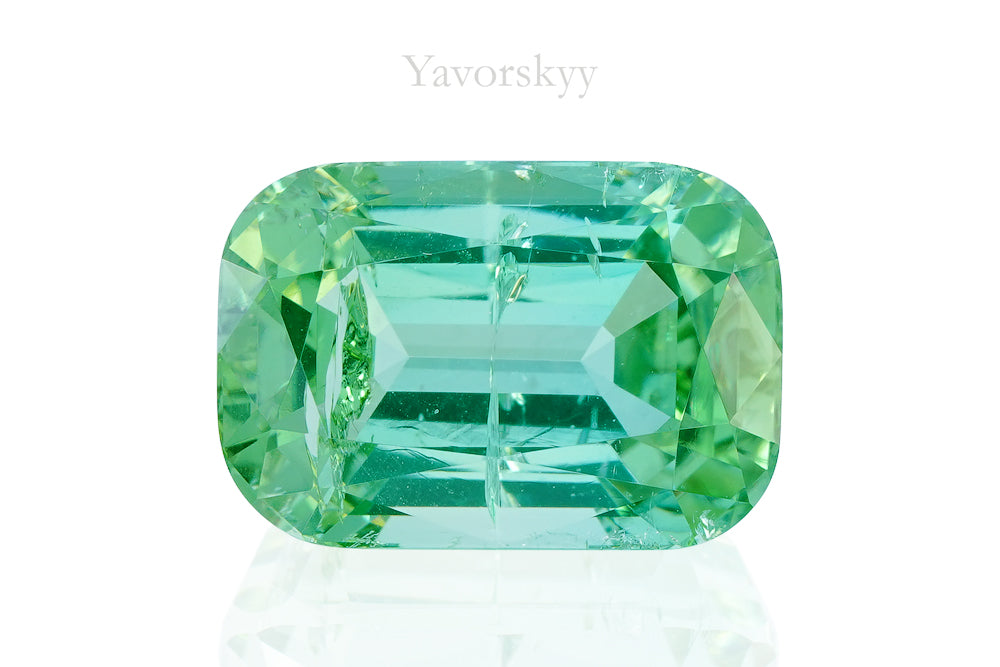 Front view image of green tourmaline 6.04 carats
